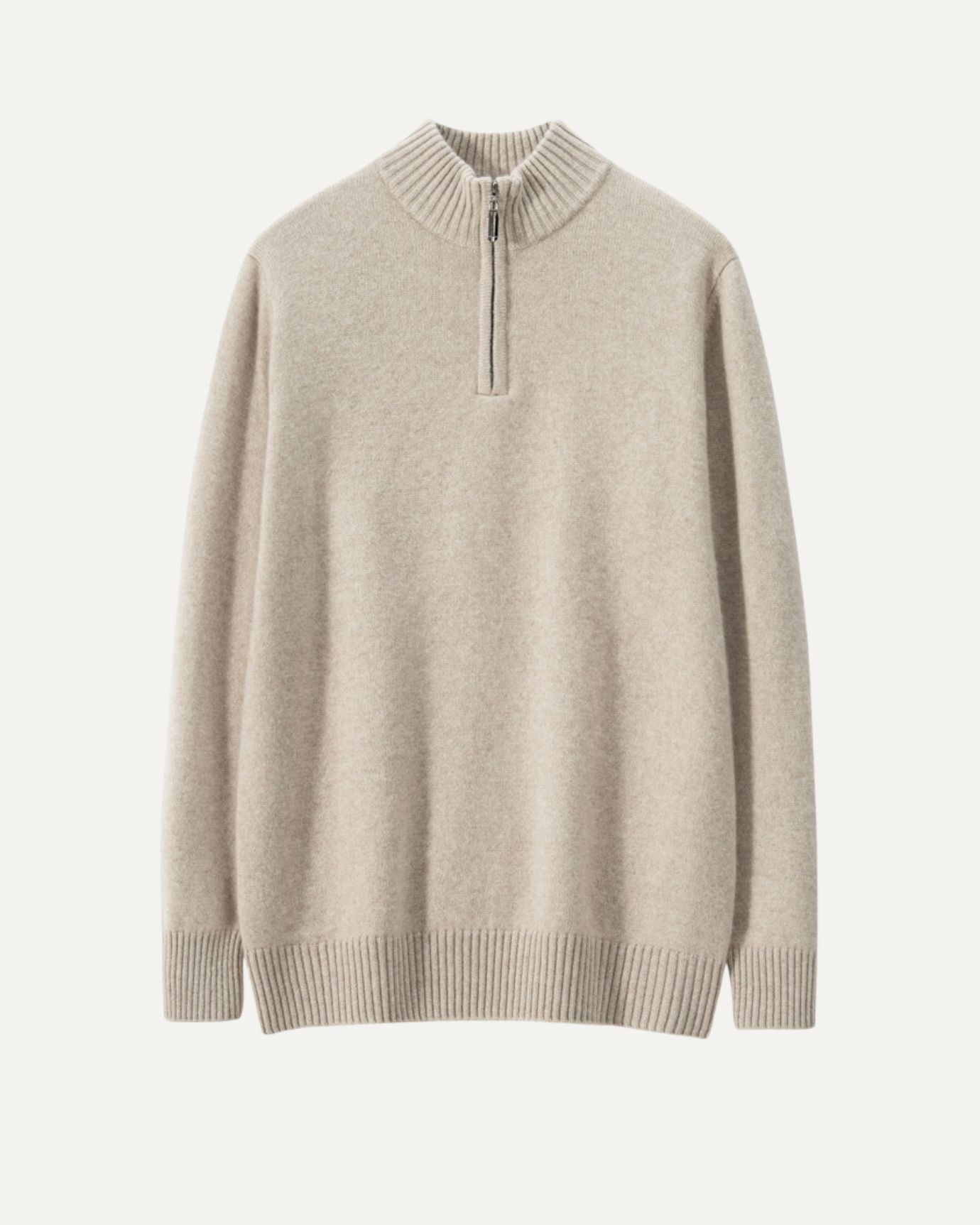 Paris- Reißverschluss Kaschmir Pullover
