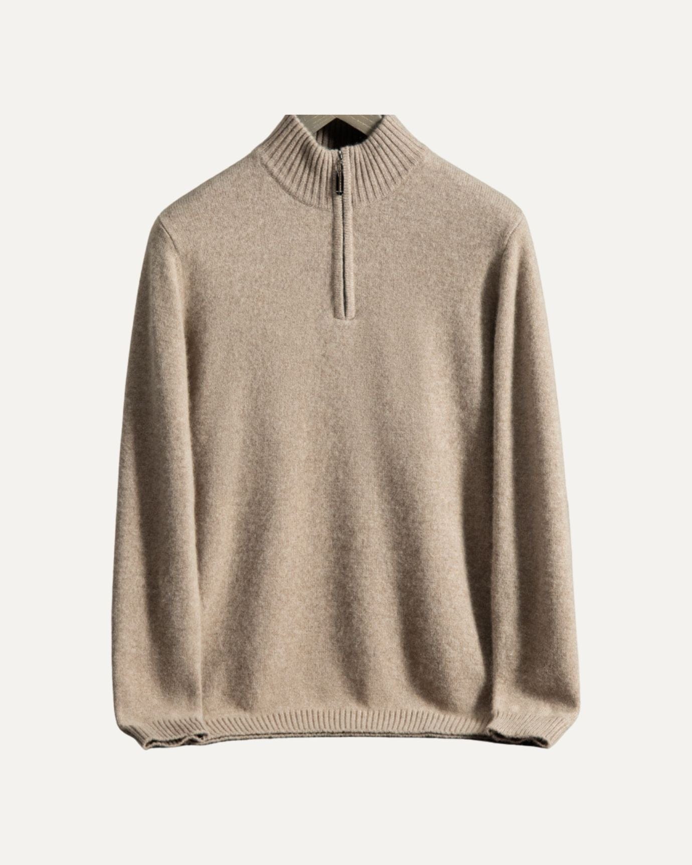 Paris- Reißverschluss Kaschmir Pullover