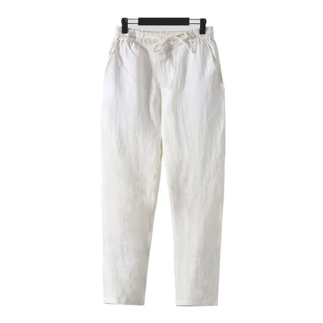 Fez - Leinen Pantalon (straight Fit)
