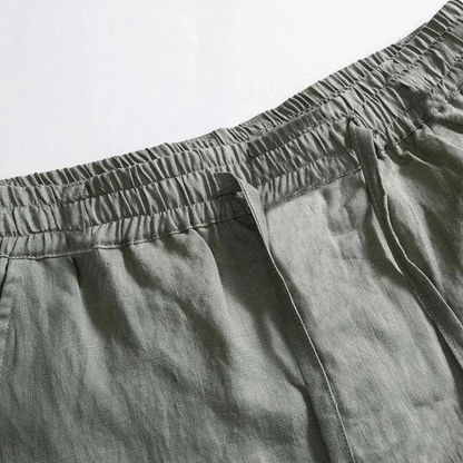 Fez - Leinen Pantalon (straight Fit)