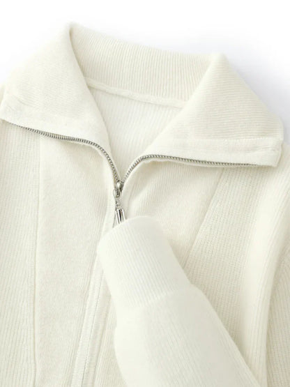 100% Cashmere Half Zip Pullover