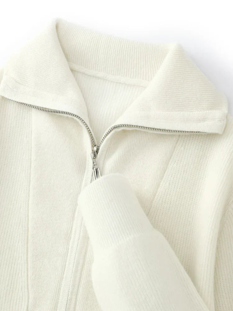 100% Cashmere Half Zip Pullover