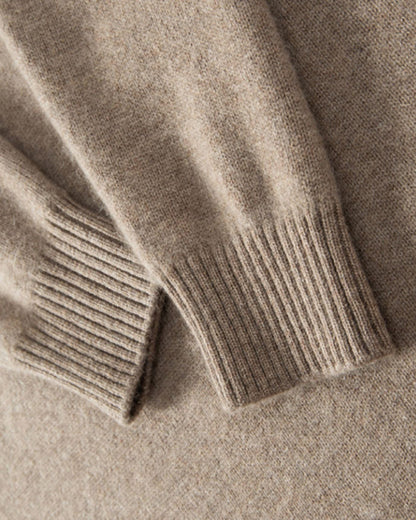 Paris- Reißverschluss Kaschmir Pullover