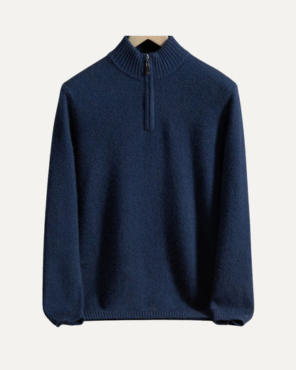 Paris- Reißverschluss Kaschmir Pullover