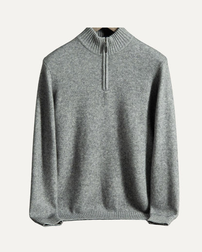 Paris- Reißverschluss Kaschmir Pullover