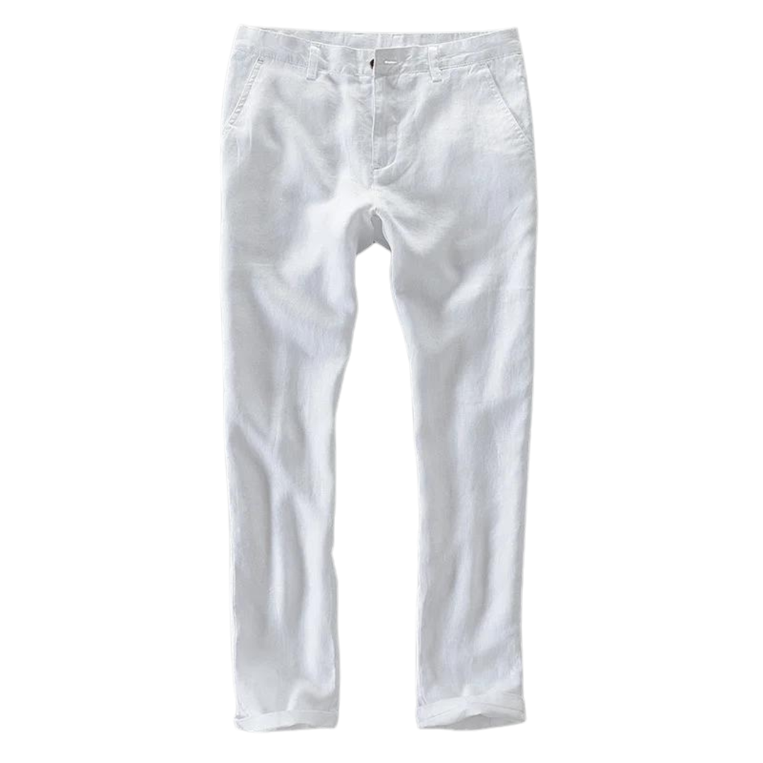 100% Leinen Casual Pants