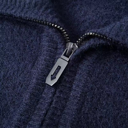 100% Cashmere Quater Zip Pullover