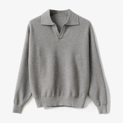V-neck Polo Pullover