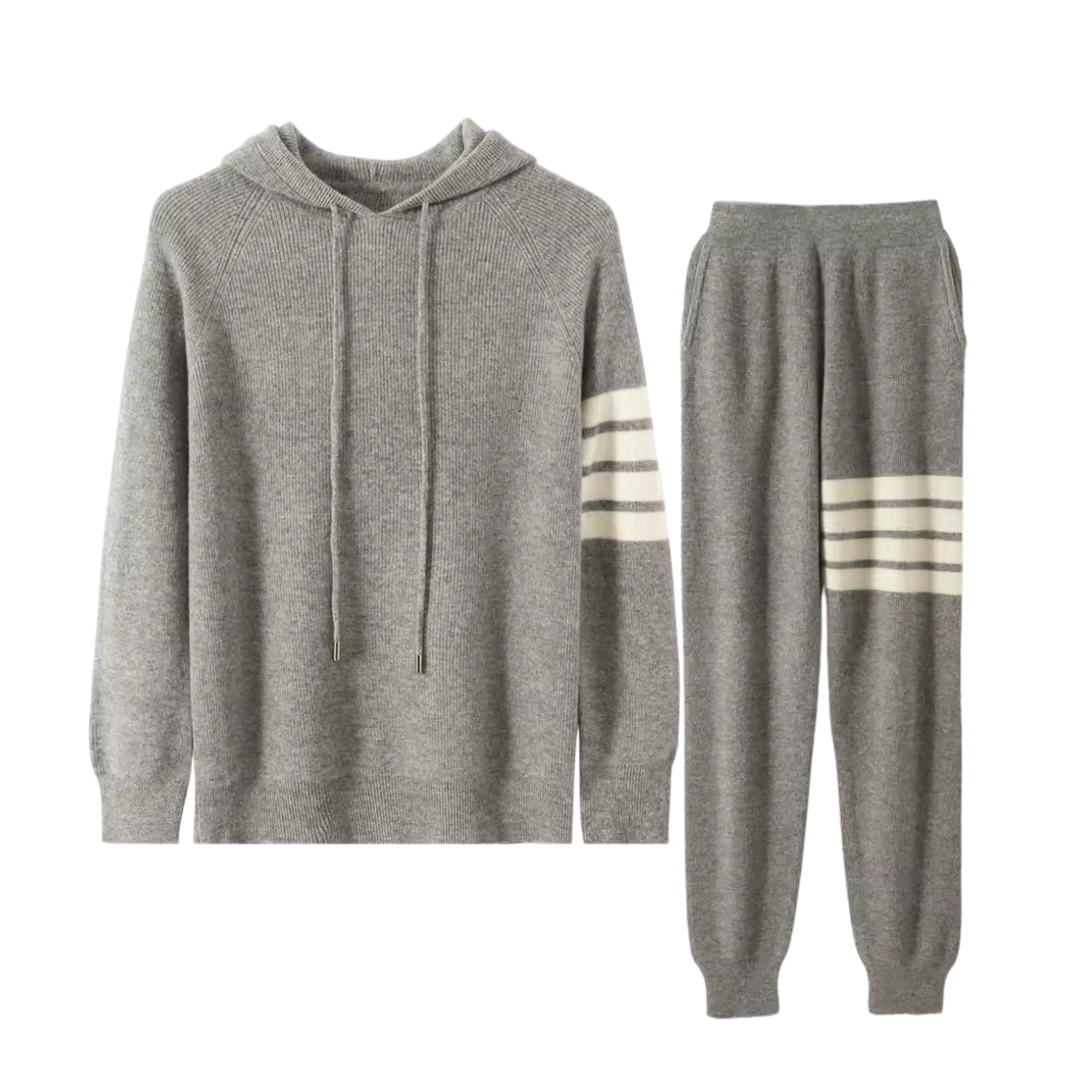 100% Merino Wool Tracksuit Streifen