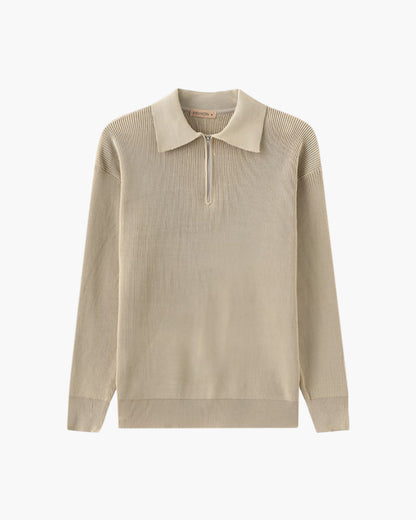 Cesare Halb-Zip Strickpullover