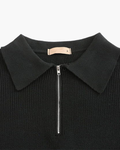 Cesare Halb-Zip Strickpullover