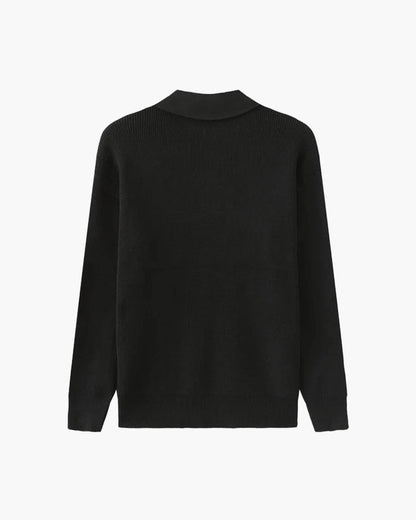 Cesare Halb-Zip Strickpullover