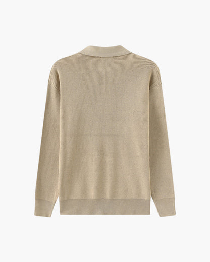 Cesare Halb-Zip Strickpullover