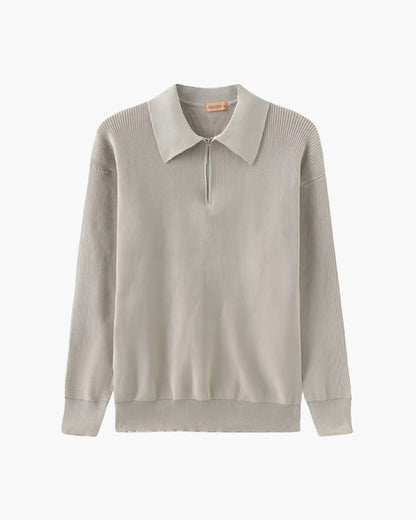 Cesare Halb-Zip Strickpullover
