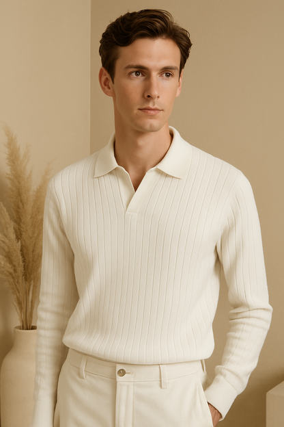 Streifend Lang Arm Polo