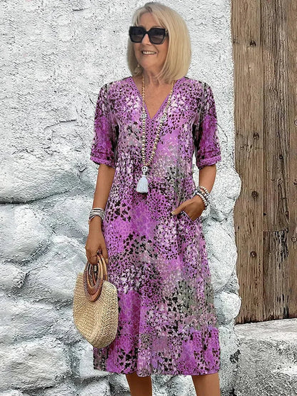 Lina™ | Abito leggero con scollo a V